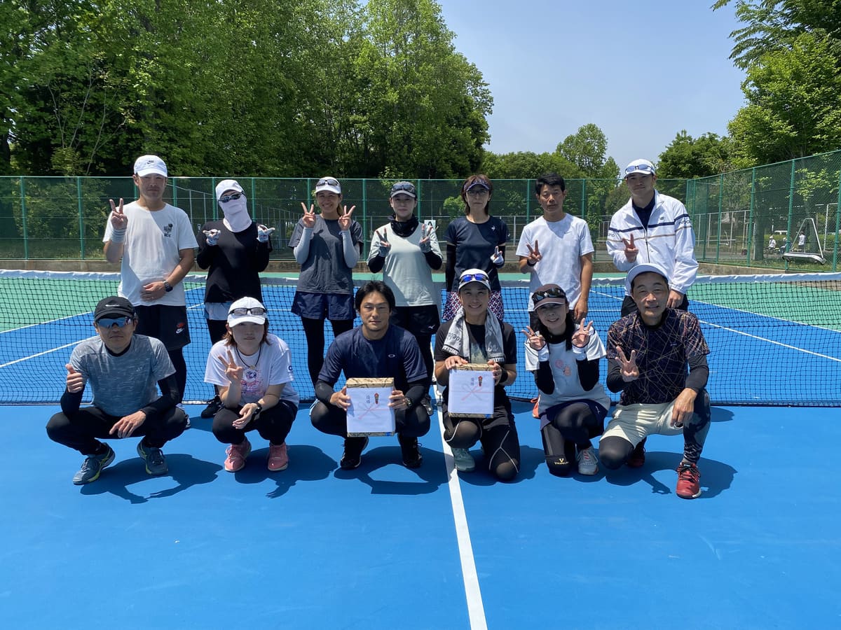 つくば市で活動するテニスサークルD.Style Tennis Clubの集合写真